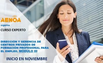 Curso Experto en Dirección y Gerencia de centros privados de Formación Profesional para el empleo.
